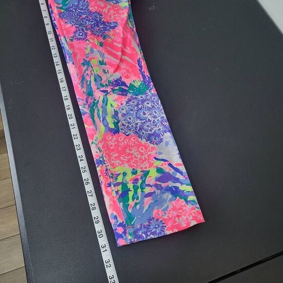 Lilly Pulitzer Womens Chino Pants Rainbow Soleil Callahan Pink Size 2 Colorful - Picture 8 of 8